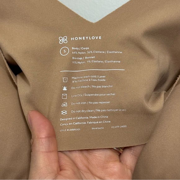 HONEYLOVE V NECK WIRELESS BRA SIZE Small - Picture 7 of 11